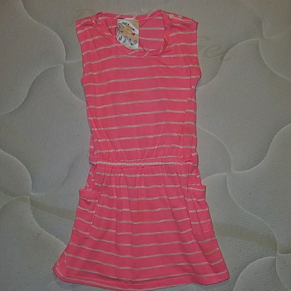 Stripe dress with 2 side pockets - Picture 1 of 4